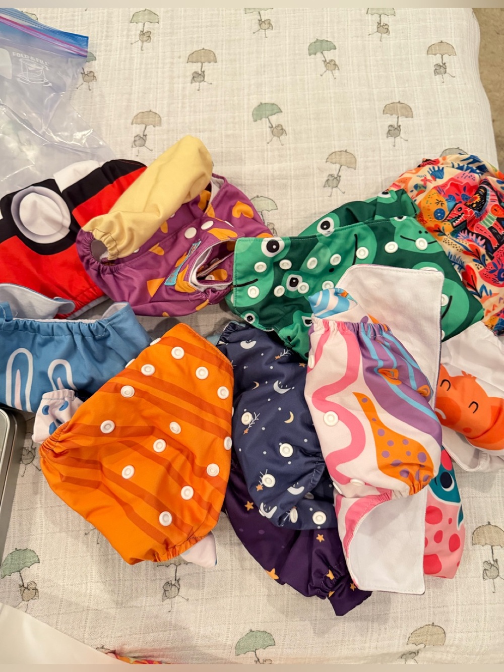 Alva Baby Pocket Diapers Lot 11 Repair/Loose Stitching Budget